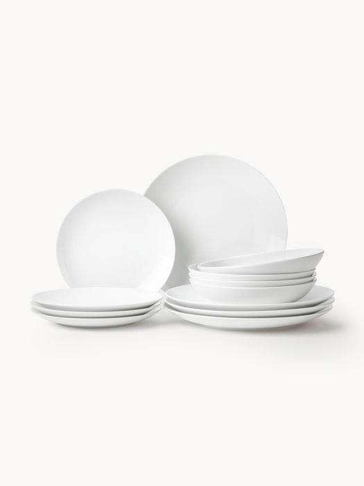 Porcelain Tableware Set Delight Modern 4 People Set of 12