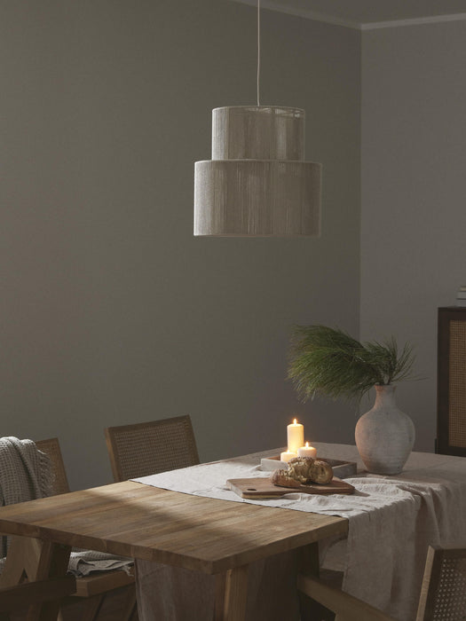 Linen Thread Pendant Light Lace