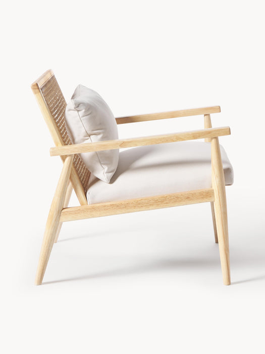 Rubberwood Lounge Chair Manuell