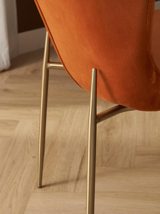 Upholstered Velvet Chair Tess
