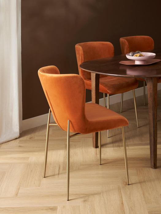 Upholstered Velvet Chair Tess