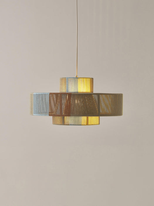 Lace Large Linen Thread Pendant Light