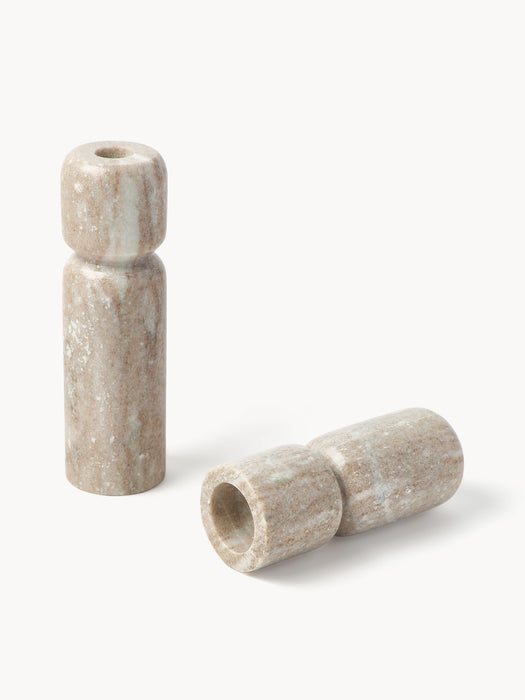 Marble Candle Holders Como Set of 2