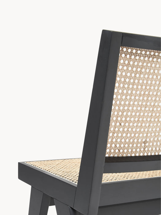 Wooden Dining Chair Sissi with Viennese Wickerwork