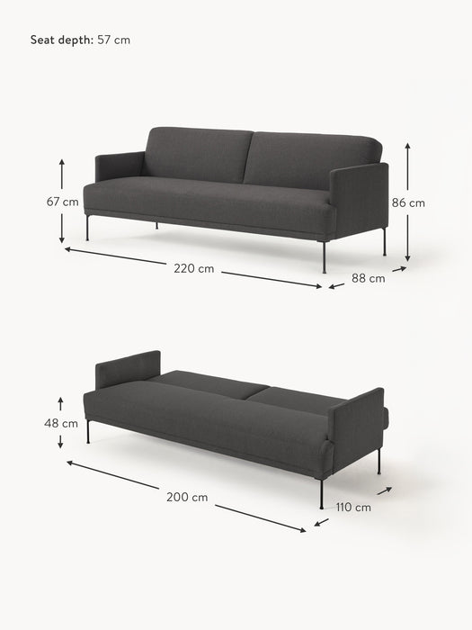 Sofa Bed Fluente 3-seater