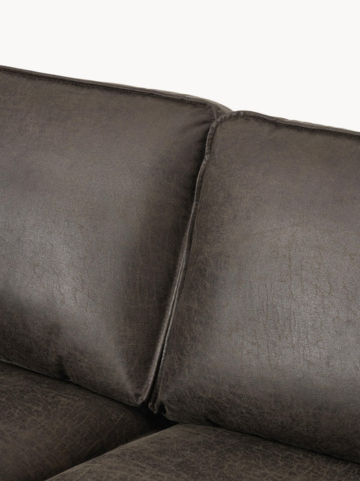 XL Leather Corner Sofa Hunter