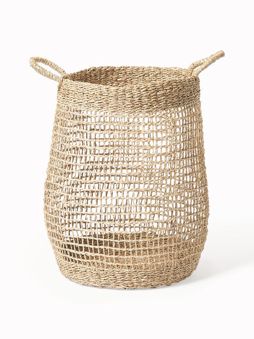 Ian Seagrass Storage Baskets, Set of 2
