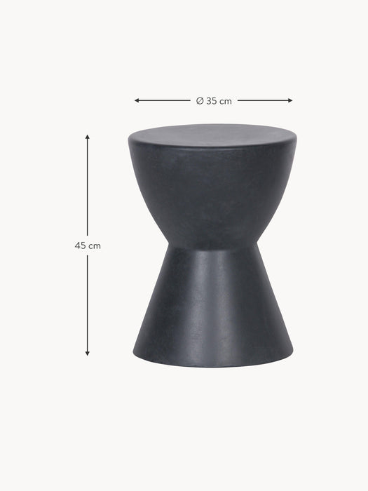 Round Concrete Garden Side Table Dover
