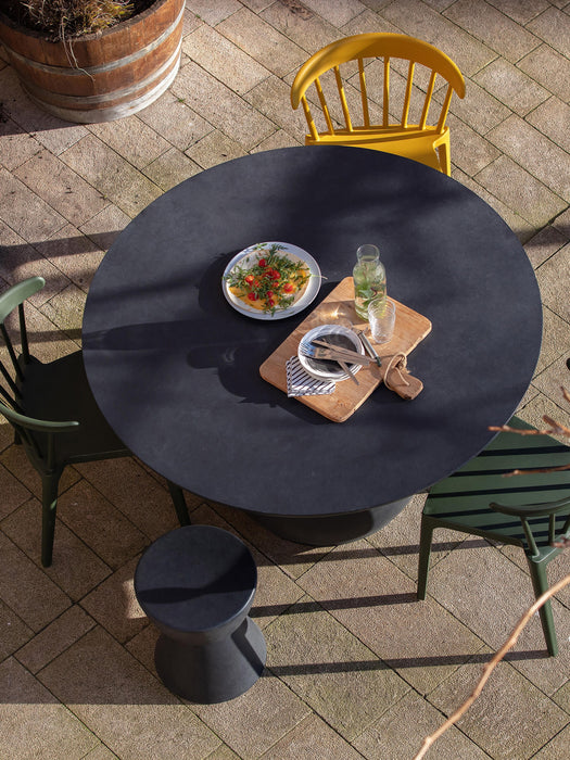 Round Concrete Garden Side Table Dover