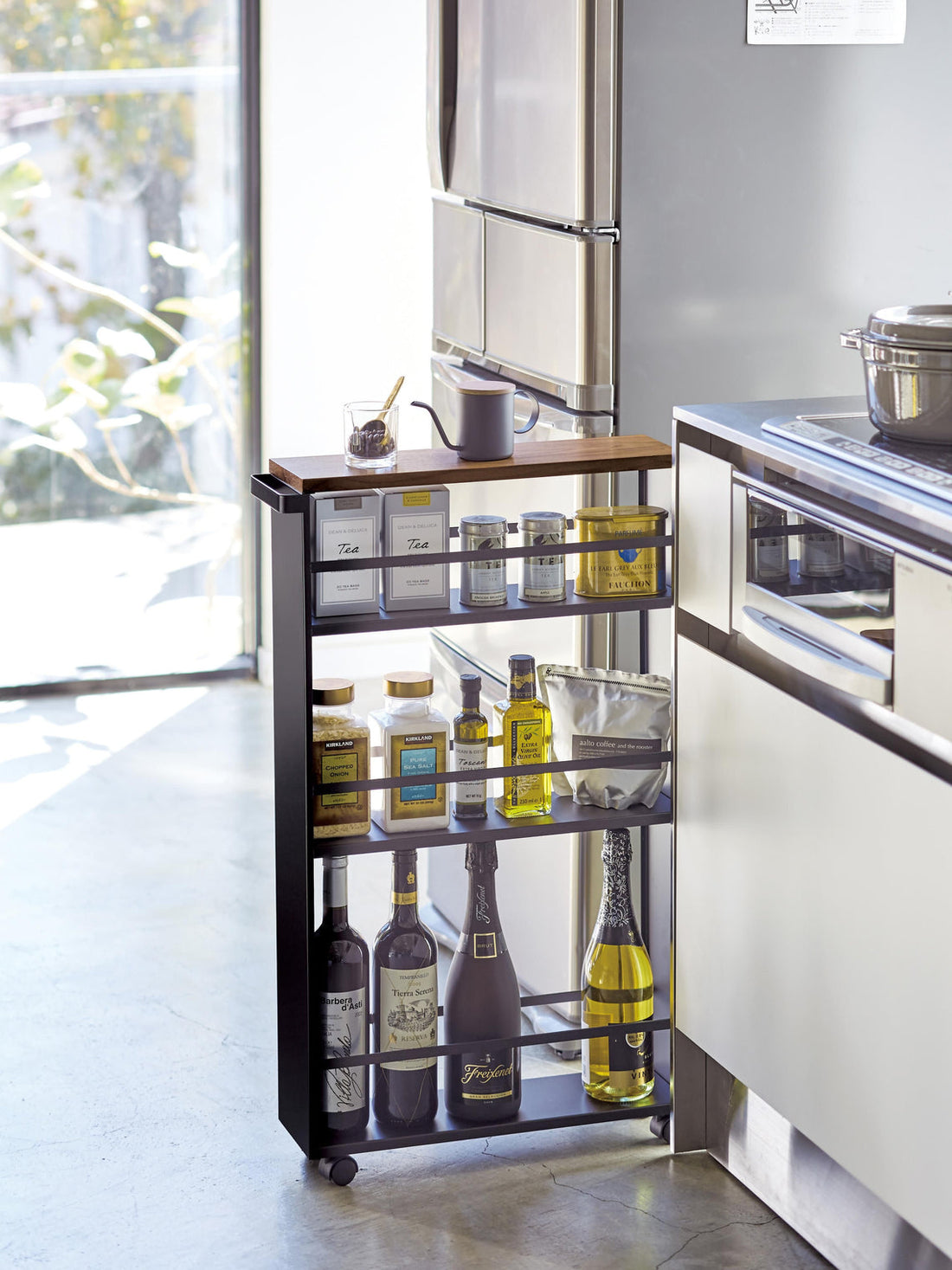 Storage Trolley Tower with Handle