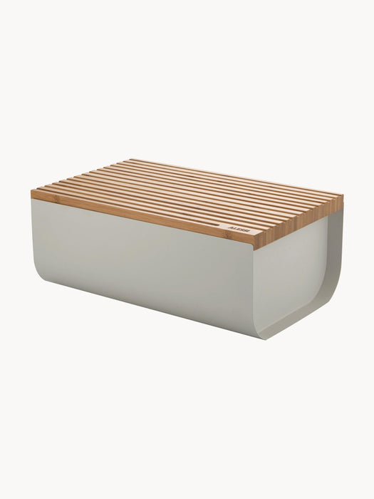 Mattina Bread Box with Bamboo Wood Lid