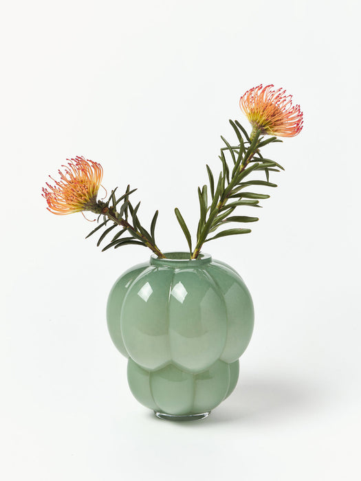 Uva Mouth-Blown Glass Vase, H 22 cm