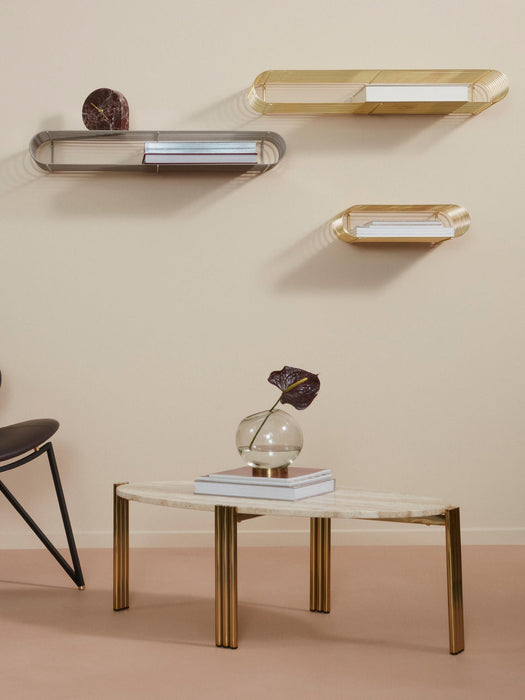 Curva Metal Wall-Mounted Shelf, W 40 cm
