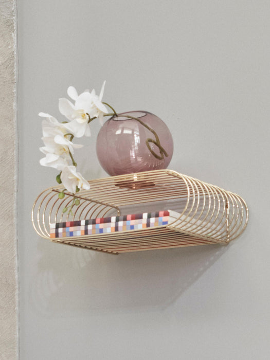 Curva Metal Wall-Mounted Shelf, W 40 cm