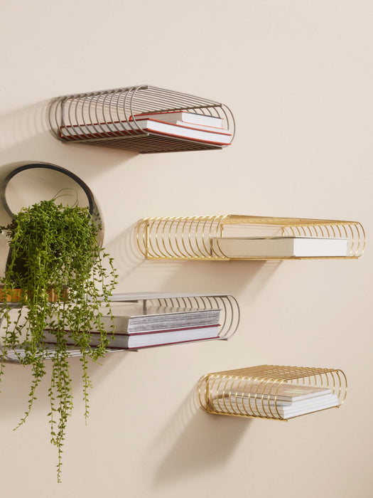 Curva Metal Wall-Mounted Shelf, W 40 cm