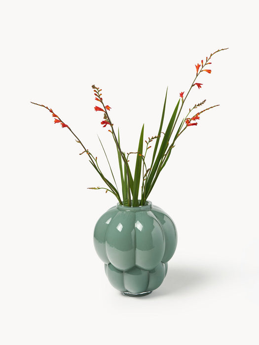 Uva Mouth-Blown Glass Vase, H 28 cm