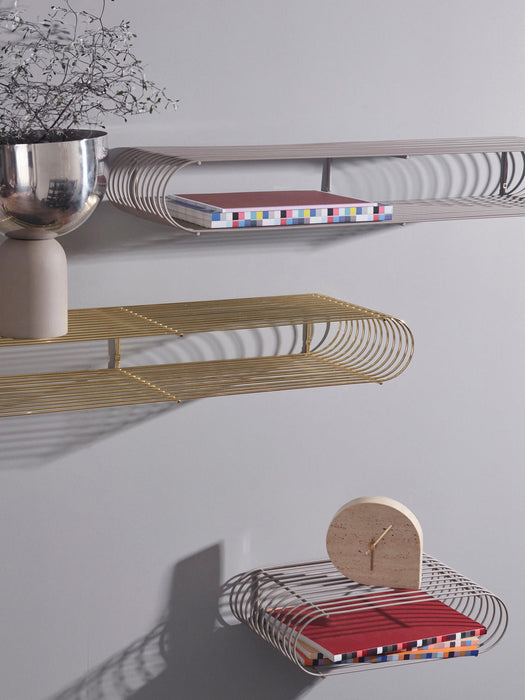 Curva Metal Wall Shelf, W 80 cm