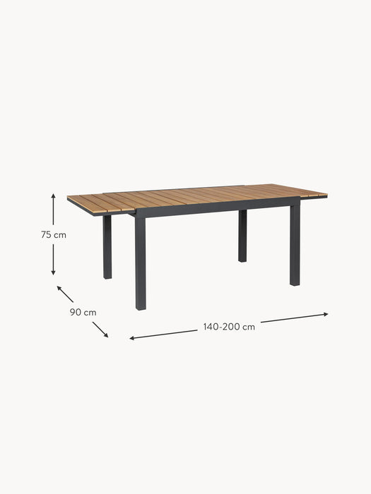 Extendable Garden Table Elias in various sizes