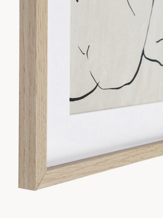 Posters Refined with Wooden Frame Set of 2