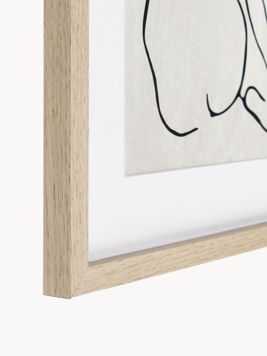 Posters Refined with Wooden Frame Set of 2