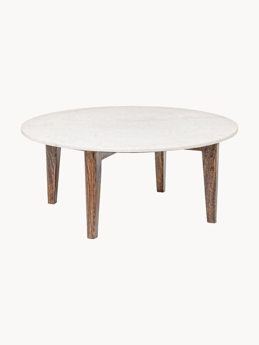 Round Coffee Table Sylvester with Marble Top