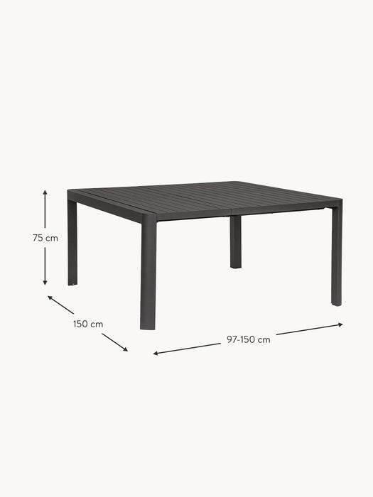 Extendable Garden Table Kiplin 97