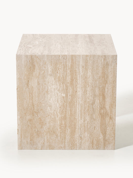 Travertine Side Tables Varu Set of 2