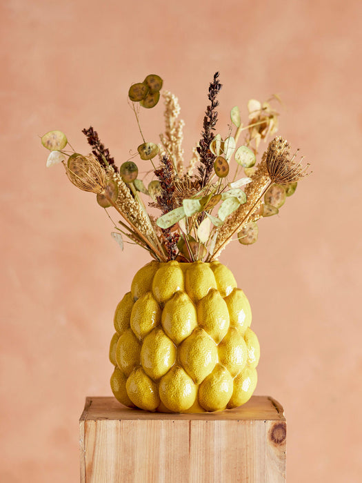 Handmade Vase Limone, H 22 cm