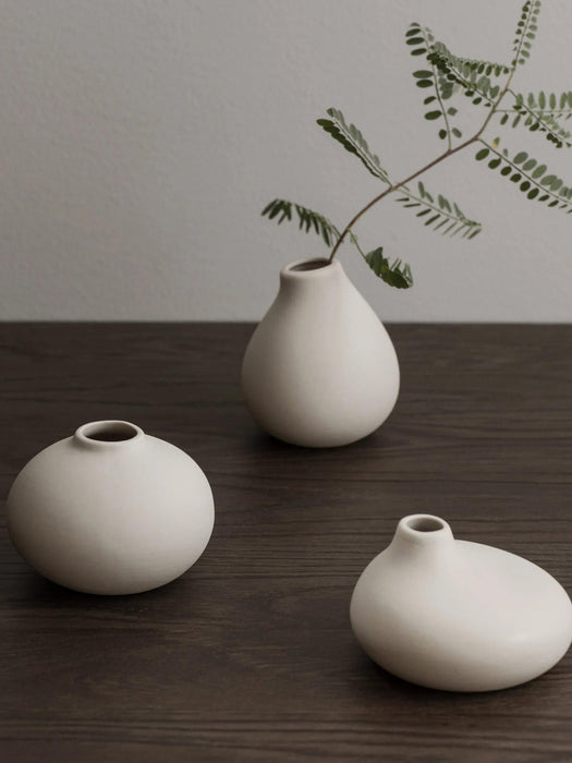 Nona Porcelain Vases, Set of 3
