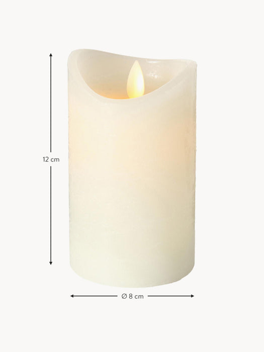 LED Candle Bino with Flickering Function H 12 cm