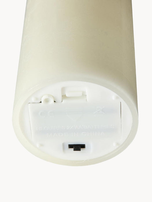LED Candle Bino with Flickering Function H 12 cm