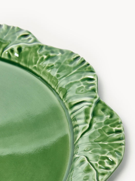 Hand-painted Serving Plate Cabbage with Lid