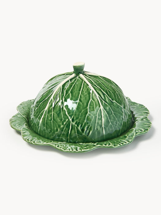 Hand-painted Serving Plate Cabbage with Lid