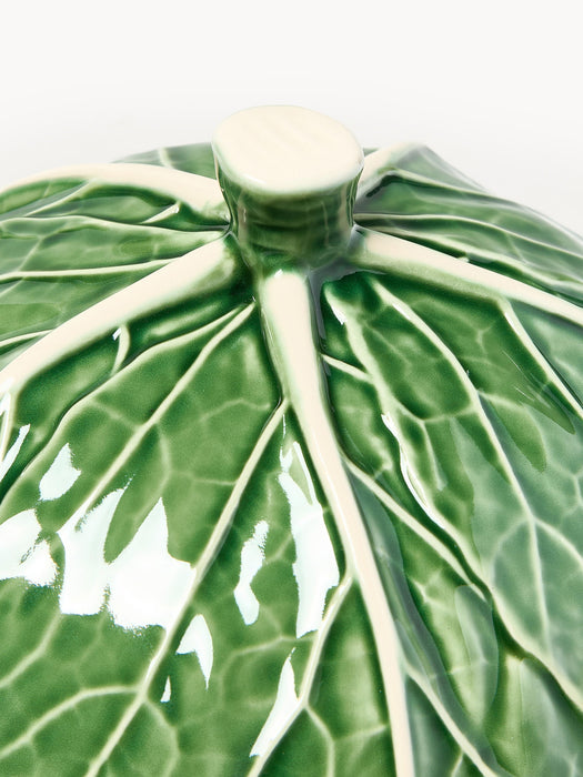Hand-painted Serving Plate Cabbage with Lid