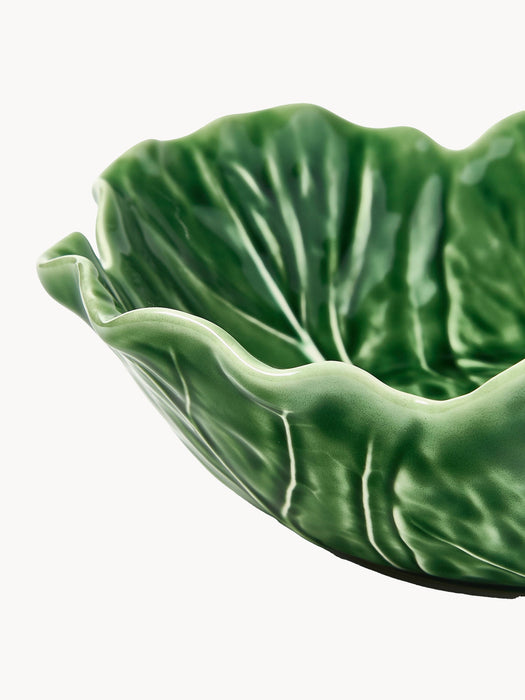 Hand-painted Serving Bowls Cabbage Set of 2