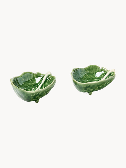 Hand-painted Dip Bowls Cabbage Set of 6