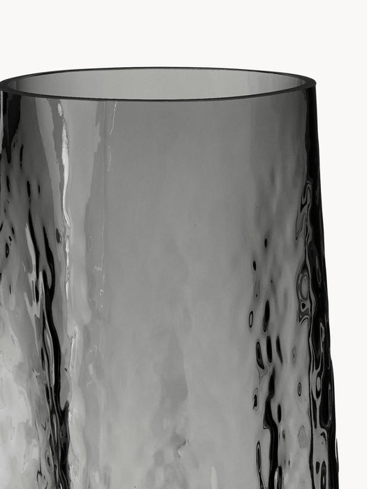 Gry Mouth-Blown Vase with Structured Surface, H 30 cm