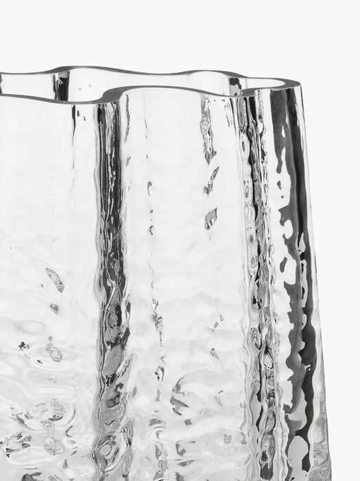 Gry Mouth-Blown Vase with Structured Surface, H 19 cm
