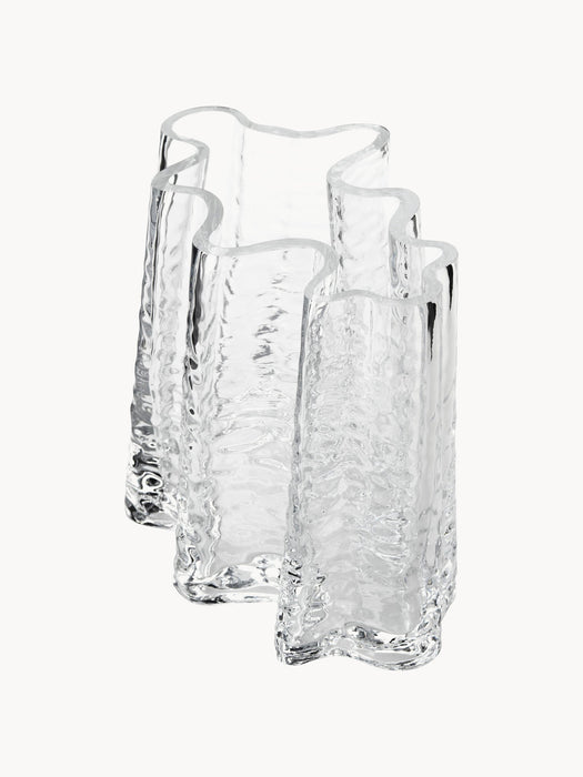 Gry Mouth-Blown Vase with Structured Surface, H 19 cm