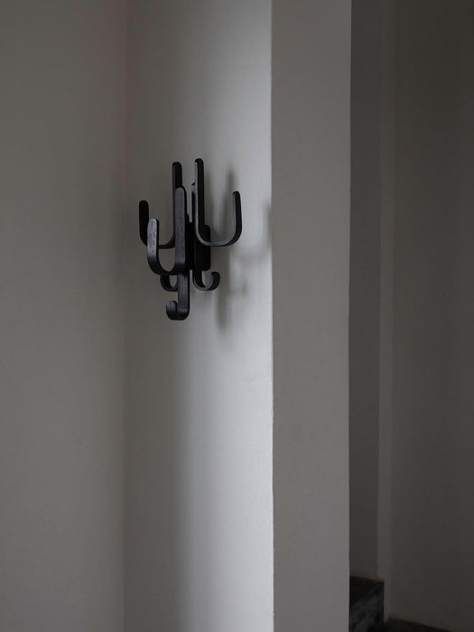 Woody Oak Wood Coat Rack