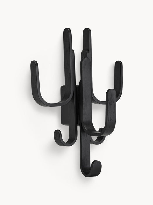 Woody Oak Wood Coat Rack