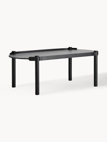Woody Oval Oak Wood Coffee Table