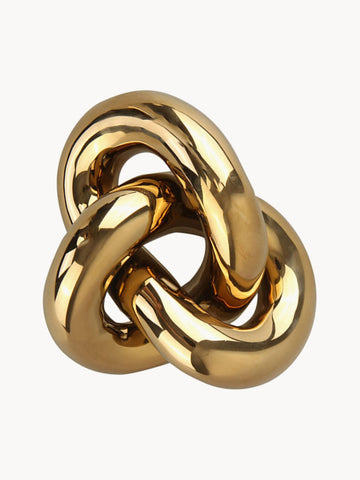 Knot Handmade Decorative Object, H 6 cm