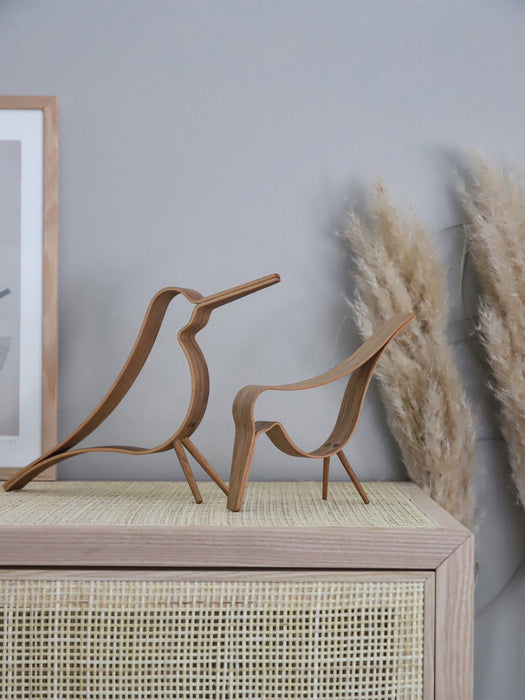 Handmade Decorative Object Woody Bird