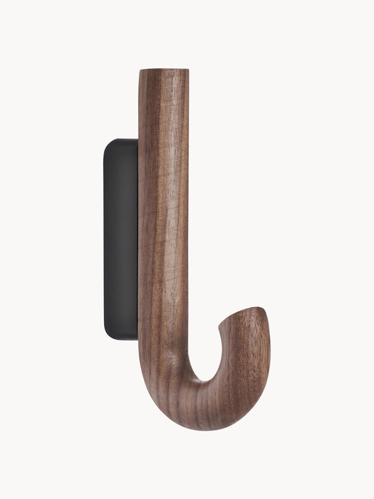 Umbrella Walnut Wood Wall Hook, in Various Sizes