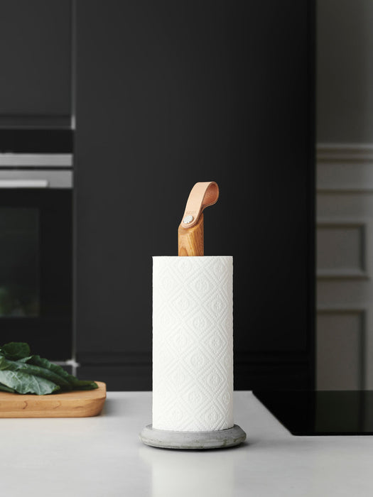 Grab Oak Wood Kitchen Roll Holder