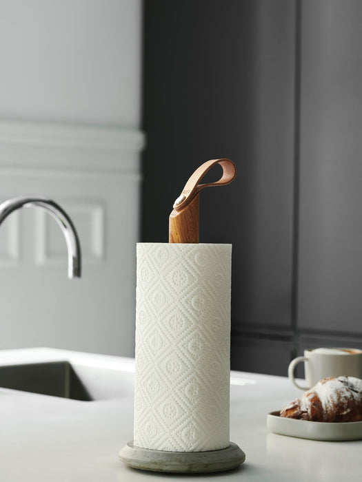Grab Oak Wood Kitchen Roll Holder