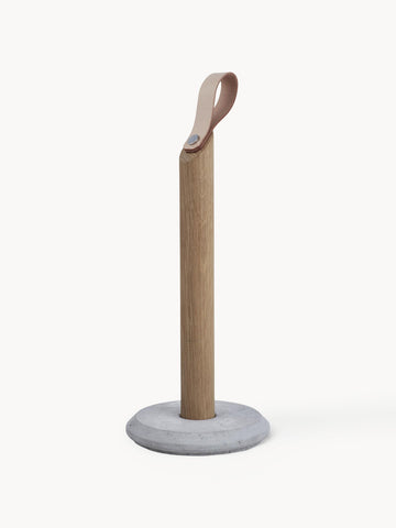 Grab Oak Wood Kitchen Roll Holder