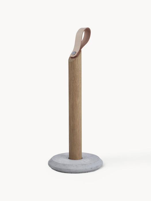 Grab Oak Wood Kitchen Roll Holder