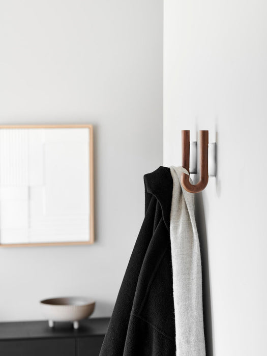 Umbrella Walnut Wood Wall Hook, in Various Sizes